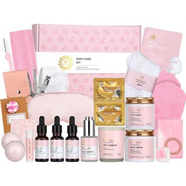 Regalos para mujeres, regalo de cumpleaños para mujeres, juego de 30 regalos para el cuidado facial de la piel, regalo de Pensando en ti, juego de cestas de regalos de spa, regalos de recuperación pronto, cumpleaños, Navidad, aniversario, día de la madre, esposa