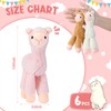 Zomiboo 6 Pcs Mini Llama Stuffed Animals 7.87 Inches Alpaca