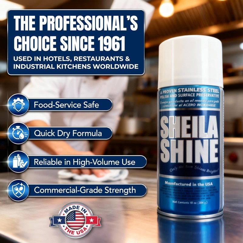 Sheila Shine 3oz Stainless Steel Cleaner and Polish - Cleans,