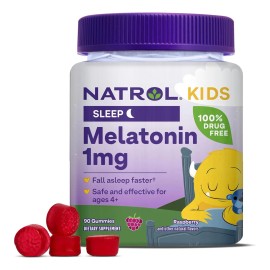 Natrol Kids Melatonina Niños 1mg Gomitas Sueño Frambuesa