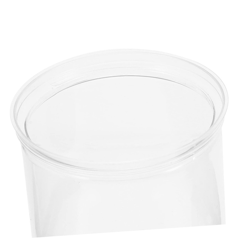 Abaodam 4pcs Transparent Hydroponic Planter Pots Imitation Glass Small Flower