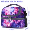 FlowFly Double Decker Cooler Insulated Lunch Bag Large Tote for