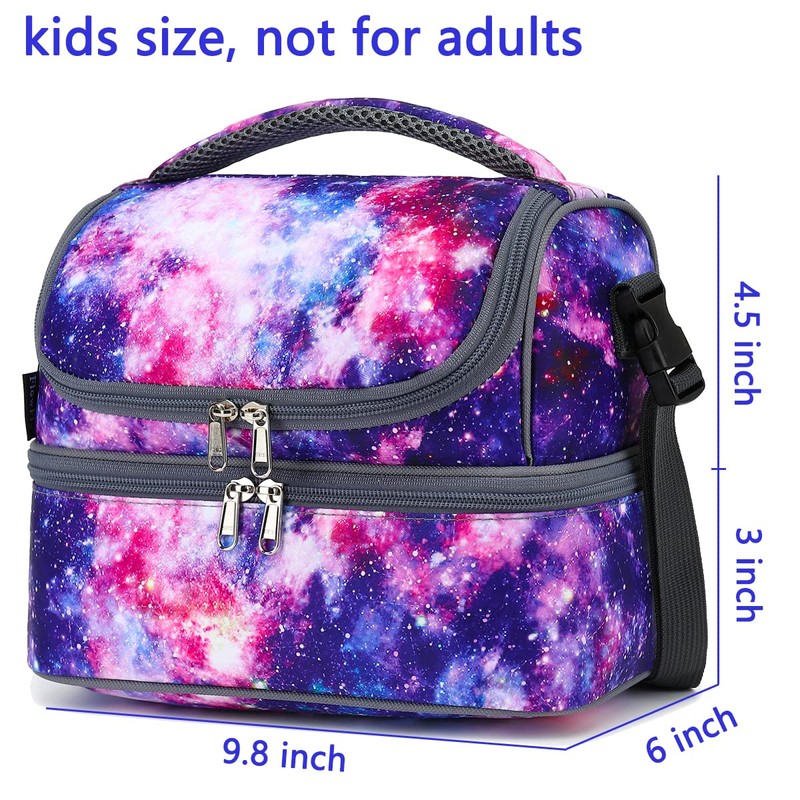 FlowFly Double Decker Cooler Insulated Lunch Bag Large Tote for