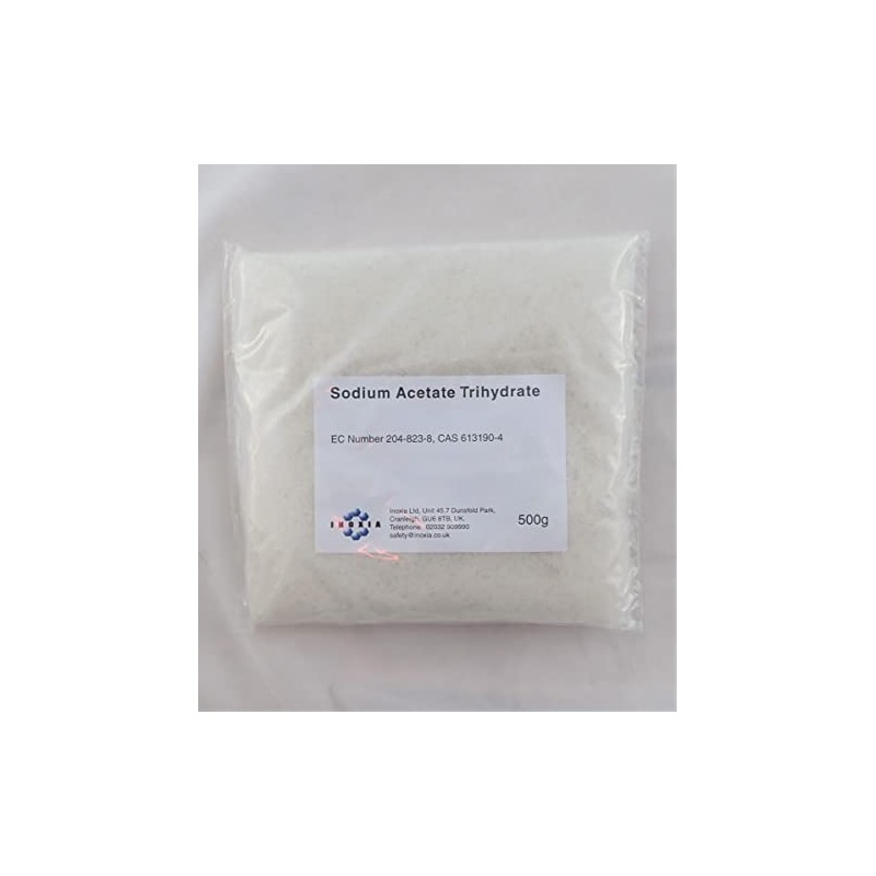 Sodium Acetate - Weight: 500g - By Inoxia