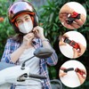 RMISODO 4 Pieces Motorcycle Helmet Buckles Clip Plastic Motor Bike