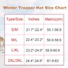 Alkaidstar Fur Winter Trapper Hat,100% Rabbit Fur Aviator Ski Trapper