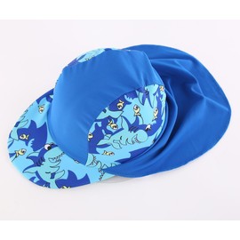 Connectile Kids' Summer UV Protection Flap Cap, Quick Drying, Water Play, Sun Hat, For Kids, Boys, Girls, Flap Hat, blue