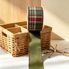 Red Green Plaid Ribbon 1.5" x 10 Yards Satin Back