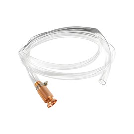 KVAEY Gas Siphon Hose, 6FT Multi-Purpose High Grade Self Priming Shaker Siphon Hand Pump Tube, 1/2'' Safety Copper Valve Siphon Pump with Transparent Hose for Oil Gas Fuel Transfer