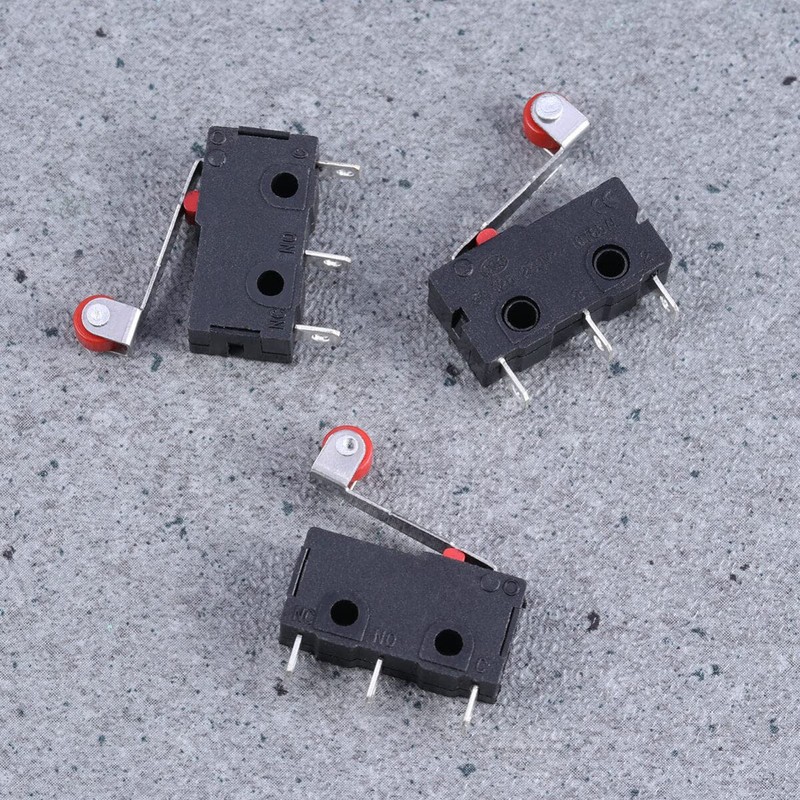 10 Pieces Micro Momentary Hinge Roller Lever Arm SPDT Micro