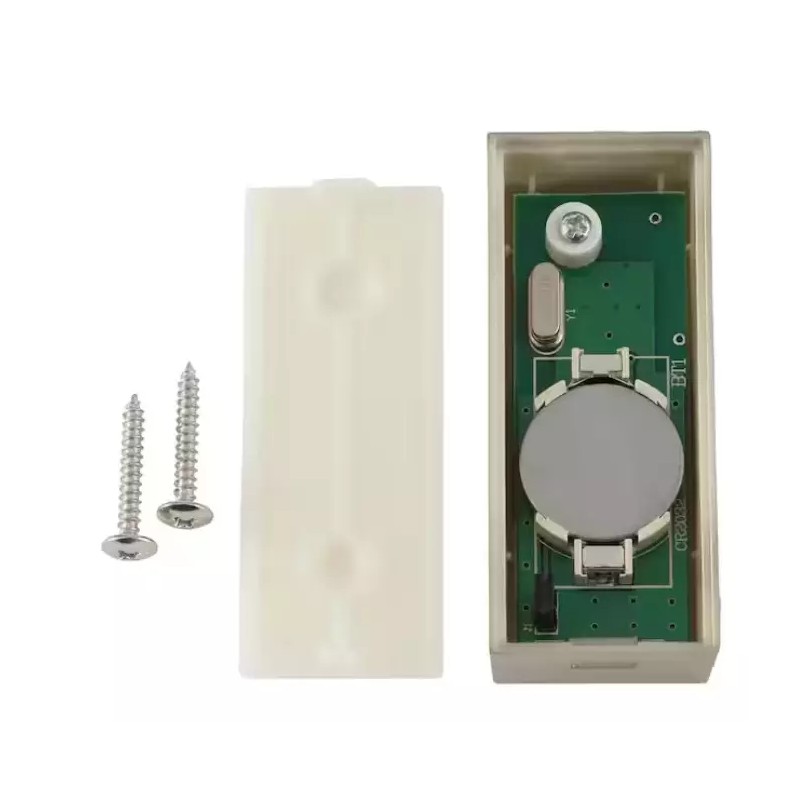 Defiant Wireless Battery Operated Doorbell Push Button, Brushed Nickel