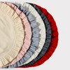 15 Inch Velvet Round Placemat with Ruffle for Dining Table