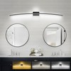 PRESDE 48inch 3 Colors Changeable Modern Black LED Bathroom Light