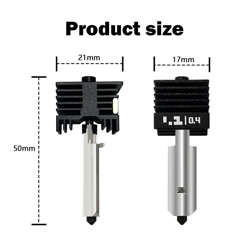 RugooSpink 2PK 0.6MM Hotend for P2S/X2D/H2D/H2S Hotend Hardened Extruder Hot