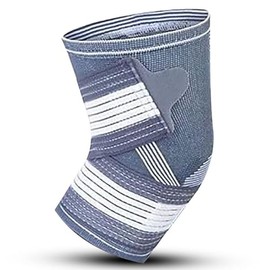 Bionix Elbow Brace Support - Adjustable Compression Strap - Breathable Elastic Arm Supports for Tendonitis, Arthritis, Golfers and Tennis Elbow - Elbow Support for Men Women (Grey, S, Pack of 1)