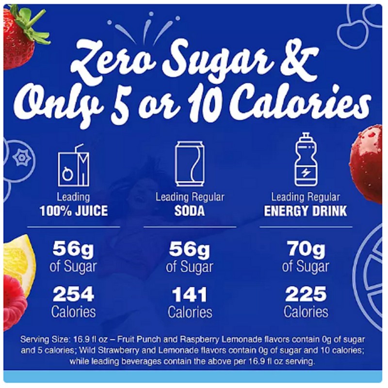 Crystal Light Lemonade Fruit Punch Powdered Drink Mix Variety Pack