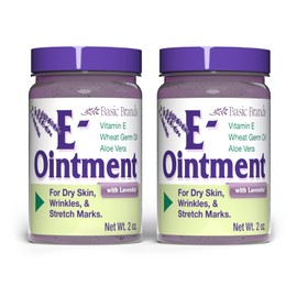Basic Brands - Vitamin E Ointment with Lavender - 2oz - Moisture Enhancing - 2-Pack