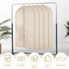 5 Packs Cotton Garment Bag for Hanging Clothes, 40" Breathable