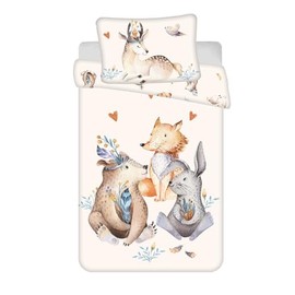 Jerry Fabrics Forest Animals Baby Bedding Set 100 x 135 cm