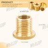 WENJTP 3PCS Shift Knob Thread Adapters M10 X 1.25 ID