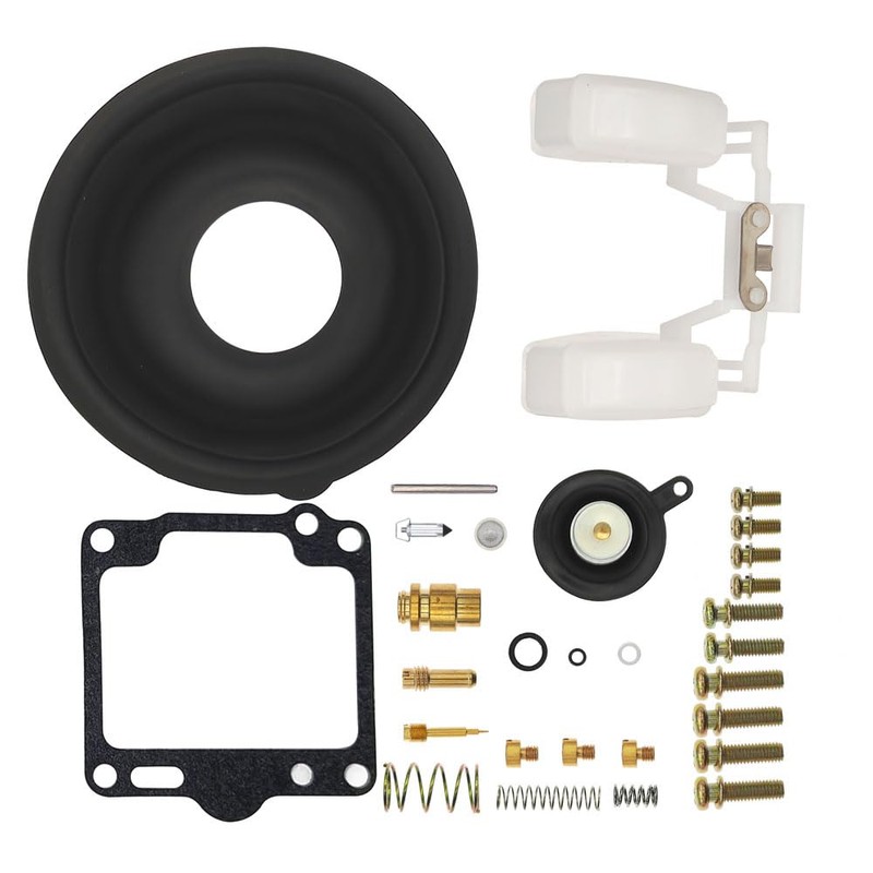 2-Pack Carburetor Carb Rebuild Repair Kits with Screw Float Replacement