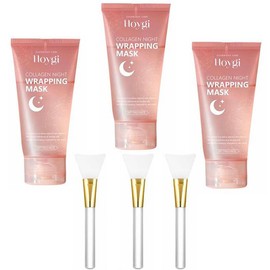 Collagen Moisturizing Peel off Mask, Elasticity & Deep Hydration Care, Hydrating & Tightening Skin Care Mask, Perfect Gift Facial，Rejuvenating & Exfoliating Face Mask for Women:_3 Counts /1 Set