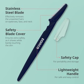 DORCO DORCO Line-Up Razor for Men - Ultimate Grooming Tool for Mustache & Beard (2 Pack)