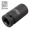 Sourcingmap 3/4-Inch Drive by 24mm Deep Impact Socket, 6-Point, Cr-V,