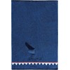 Erwin Müller Children's Bath Towel Shark Walk, Terry Blue, Size