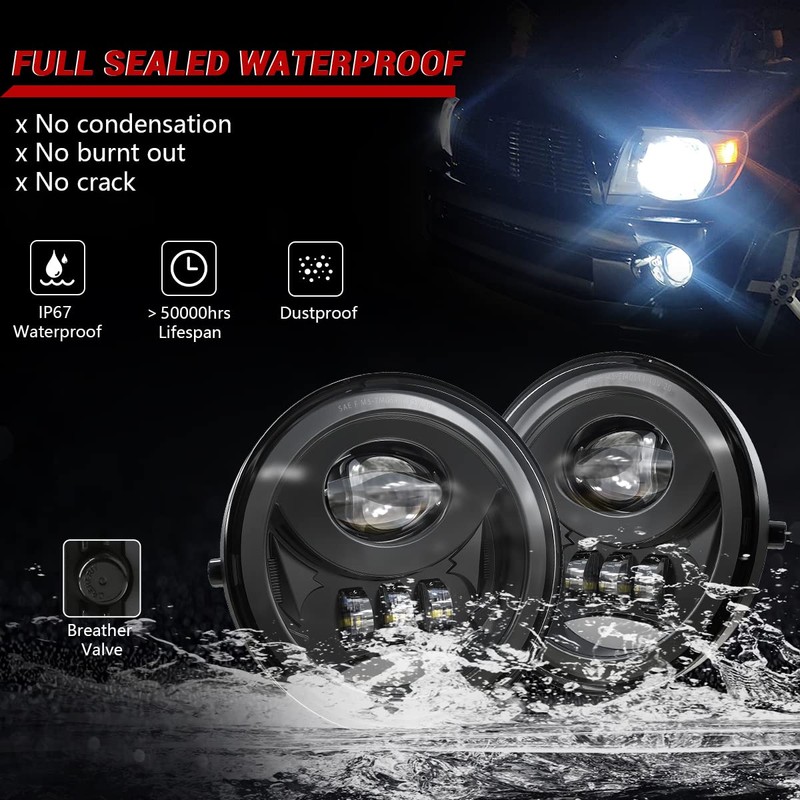 GXENOGO LED Fog Light Assembly for Tacoma 2005-2011/ Solara 2004-2006/