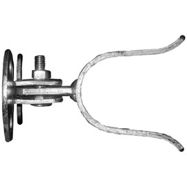 Wall Mount (Flat Back) Fork Gate Latch - Use for 1-3/8" Gate Frames, Easily Mounts to Wooden Gate Post or Wall with Screws or Lag Bolts - Gate Latch Hardware
