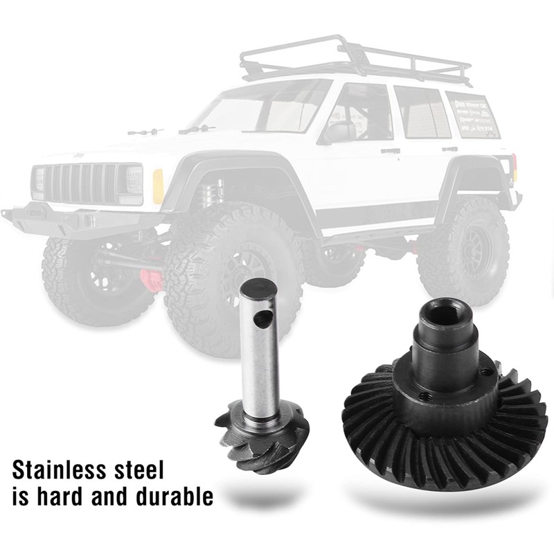 KIMISS Stainless Steel Heavy, Gear Set 30T 8T for Axial