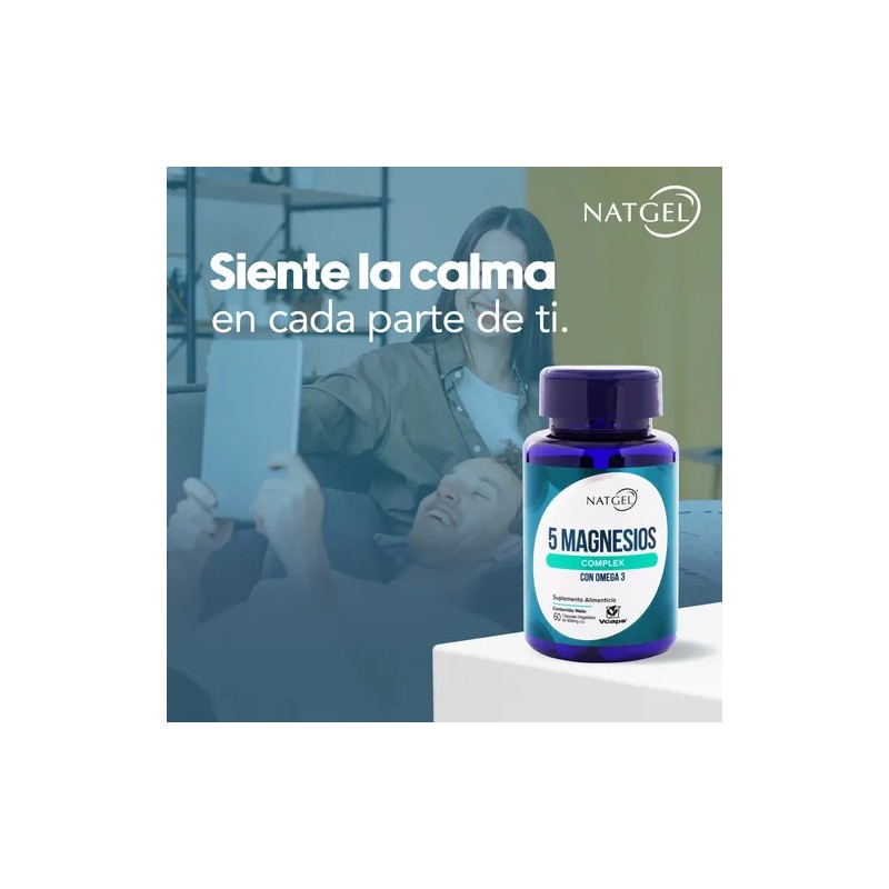 Magnesio Complex Omega Glicinato Citrato Carbonato Hidroxido Oxido Vcaps Natgel