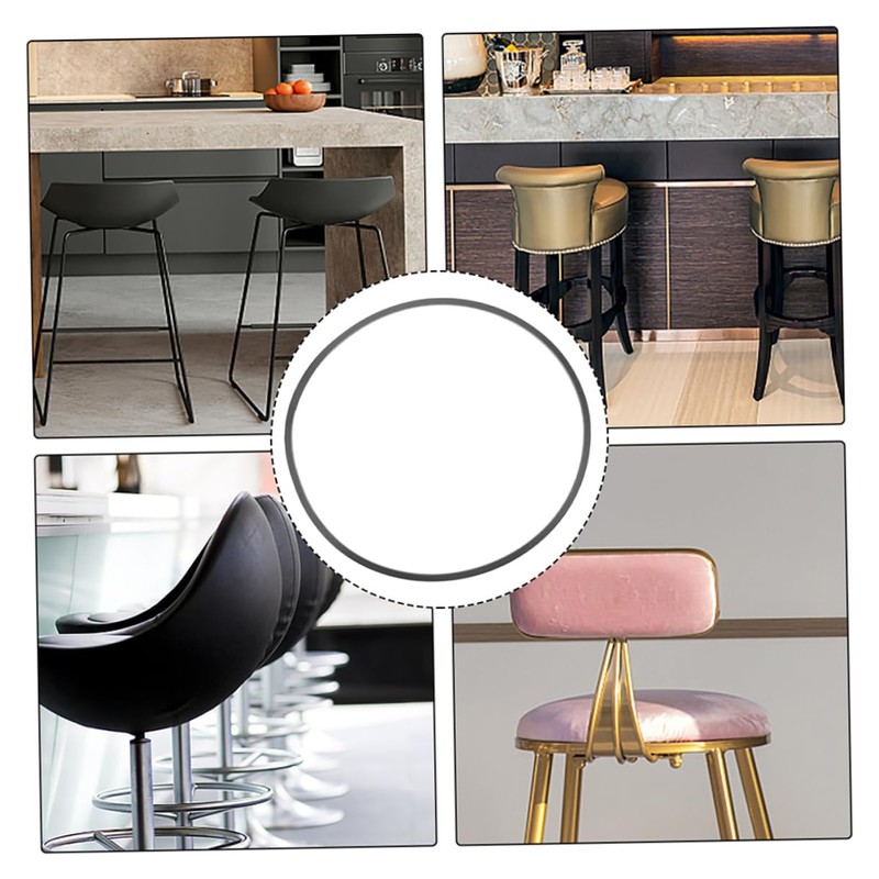 Sosoport Bar Stool Leg Covers Round Rubber Ring Floor Protectors