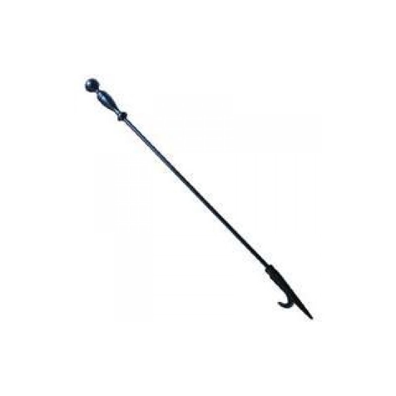 Homebasix Fireplace Poker 27", Black