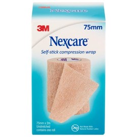 Nexcare Buy Nexcare Self Stick Compression Wrap 75mm x 2m Tan 1 Pack Online