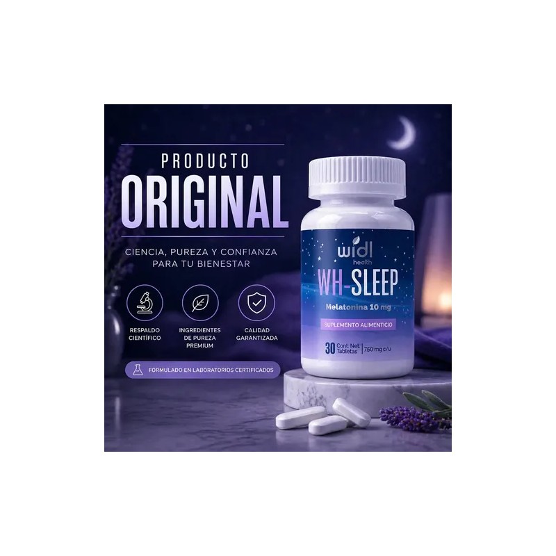 Melatonina 10 Mg Widl Health Máx Potencia pastillas para dormir