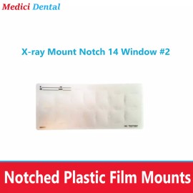 AmeriCan Goods Dental X-ray Plastic Film Mounts X-ray Mount Notch 14 Window #2, N8H6V2, 100/Bx