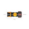 Fiskars Hose Connection, with On/Off Valve, SoftGrip Contact Points, Universal
