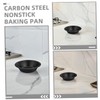 BUGUUYO 2PCS Mini Nonstick Bake Pans Carbon Steel Round Baking