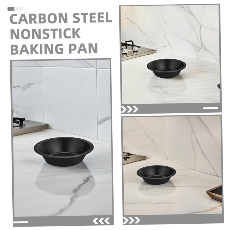 BUGUUYO 2PCS Mini Nonstick Bake Pans Carbon Steel Round Baking