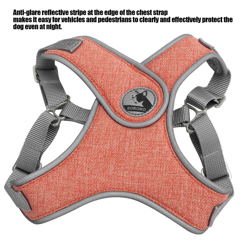 Pet Leash Vest Reflective Harness Adjustable Breathable Cat Dog Outdoor