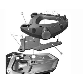 GIVI E228 bike specific Monokey mounting hardware