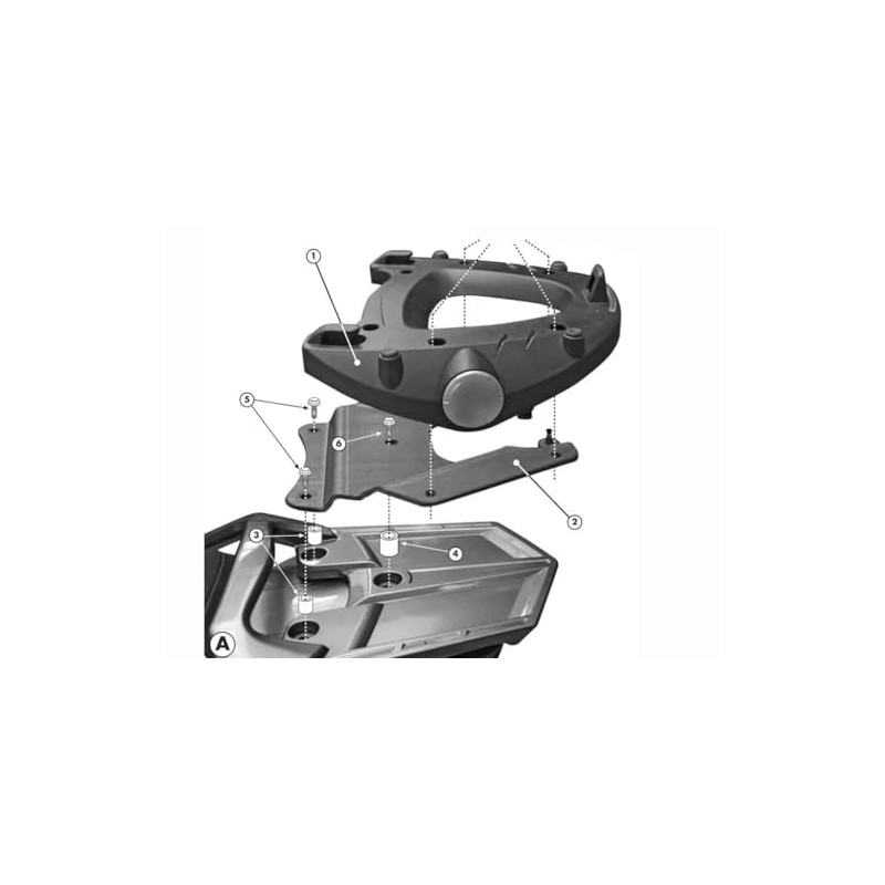 GIVI E228 bike specific Monokey mounting hardware