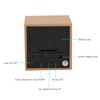 LED Wood Clock Multifunctional Large Display 3 Brightness Eye Protection