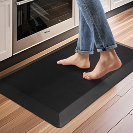 Anti Fatigue Kitchen Mats for Floor, 9/10 Extra Thick Cushioned Standing Desk Mat, Comfort Memory Foam Ergonomic Kitchen Rugs and Mats Non-Slip Waterproof for Office, Kitchen, Sink, 20" x 32"