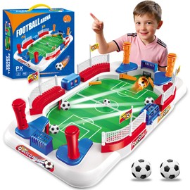 Mini Soccer Table Game for Kids - Football Board Games for 3 4 5 6 7 8 9 10 11 12 Year Olds - Pinball Interactive Indoor Sports Toys Birthday for Boys Girls Age 4-8 6-8 8-12