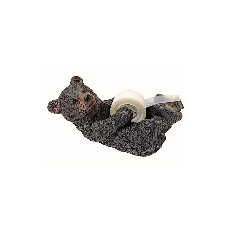 Adorable Black Bear Tape Dispenser/Stand for Cabin Lodge Style -