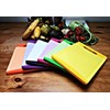 MaxxGoods Chopping Board Set of 4, Colourful, with Juice Groove