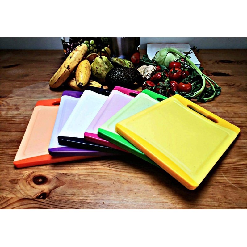 MaxxGoods Chopping Board Set of 4, Colourful, with Juice Groove
